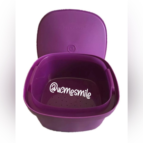 Tupperware Multi Server Square Steamer with Insert Microwave - Picture 2 of 2